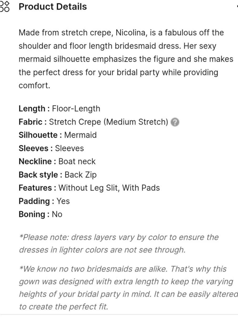 Azazie Nicolina Black Mermaid Boat Neck Stretch Crepe Formal Gown Dress Size A4 - Picture 10 of 11